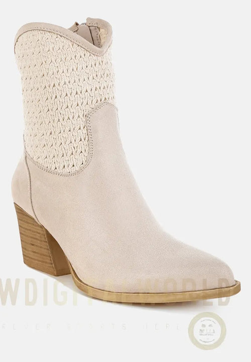 Bimmy Woven Pointy Western Boots London Rag
