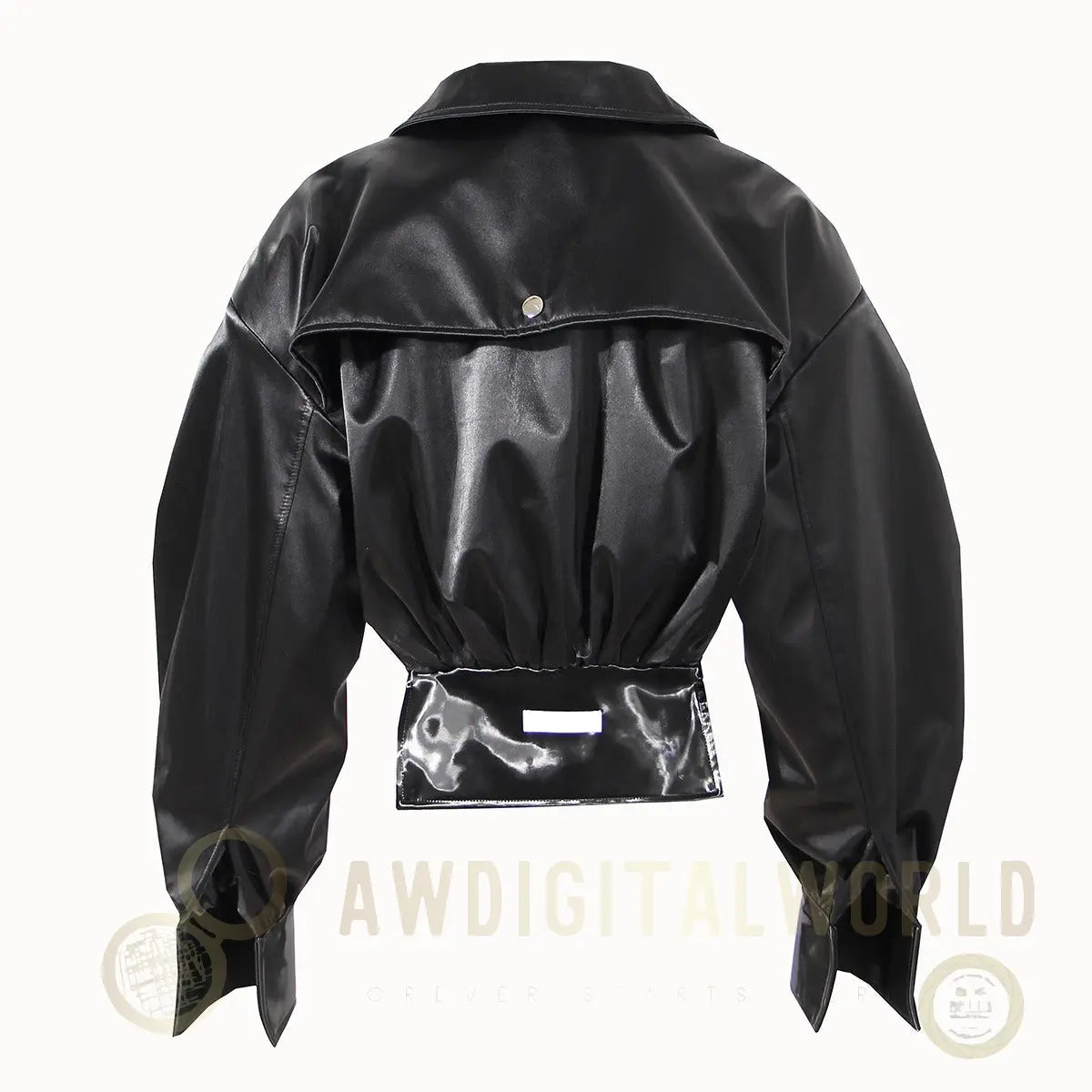Black Motorcycle Style Jacket For Women, East Village, BYMANYC New York. BYMANYC ® New York