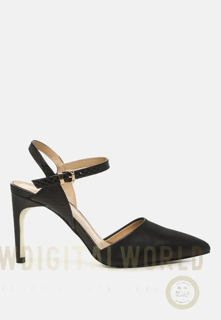 Sha Ankle Strap Slingback Stiletto Heel Sandals London Rag
