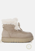 Bunting Faux Fur Collar Flatform Boots-0