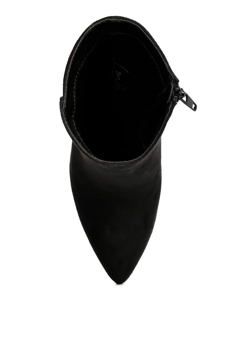 Clubdate Block Heeled Ankle Boots-4