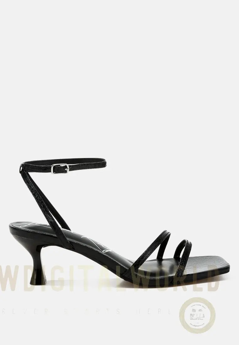 Deacon Faux Leather Strappy Sandals London Rag