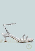 Deacon Faux Leather Strappy Sandals London Rag