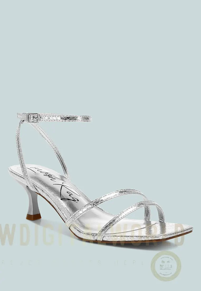 Deacon Faux Leather Strappy Sandals London Rag