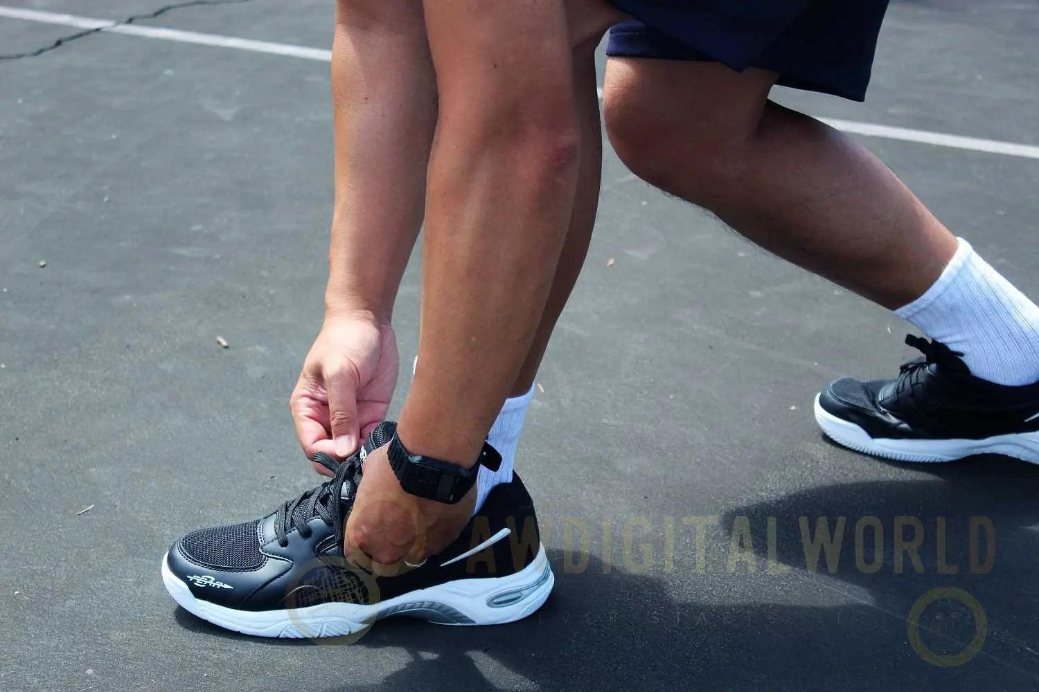 Men's High Arch Firm Support All-In-One Black Walking Shoes, Comfort & Performance Style Fear0