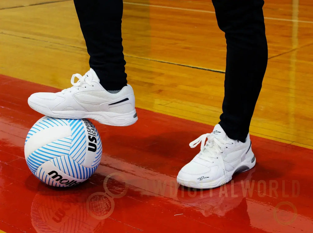 Men's High Arch Firm Support All-In-One White Walking Shoes, Comfort & Performance Style Fear0