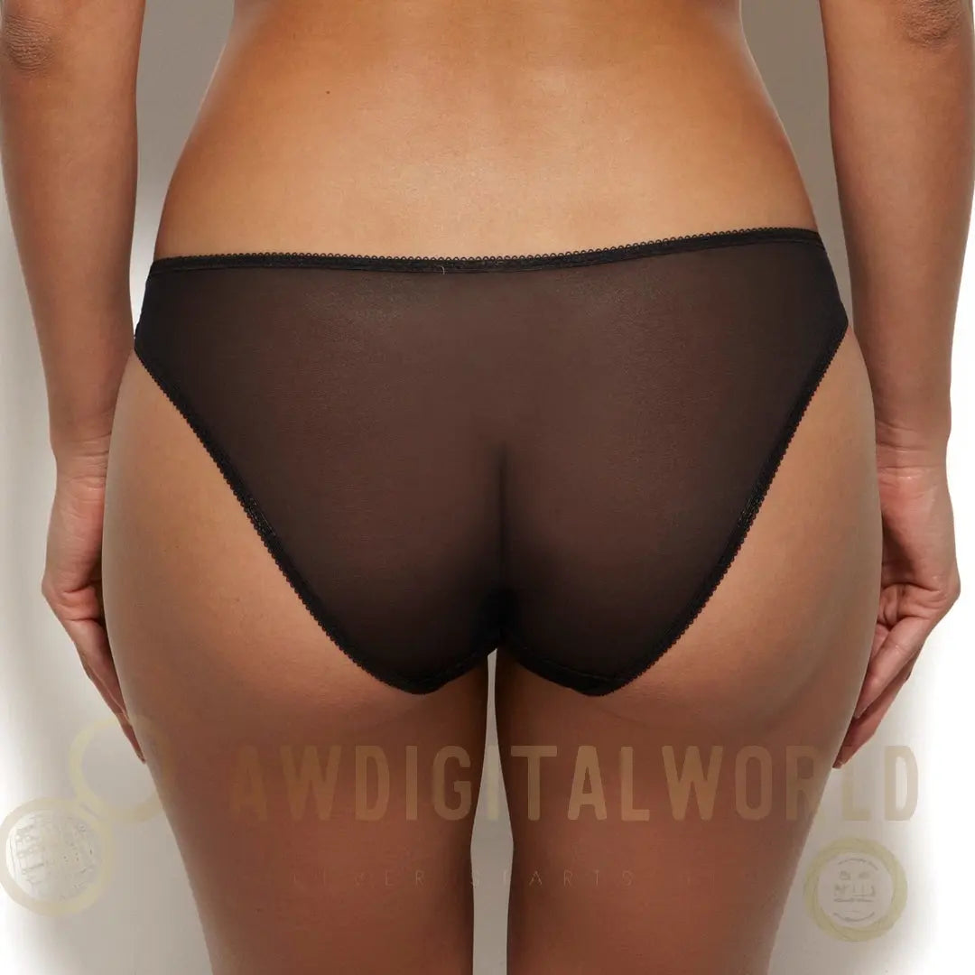 Gossard Glossies Lace Black Bikini Panty-1