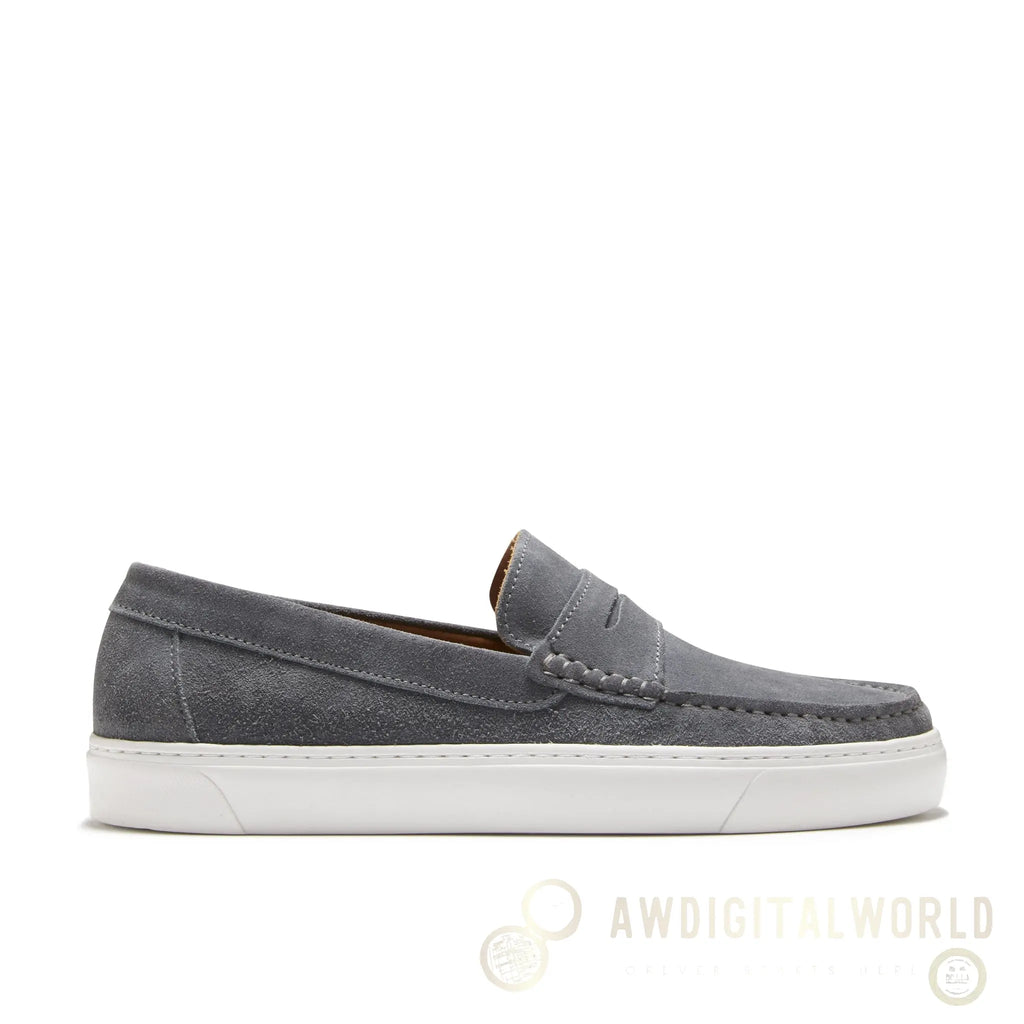 Slip-on Sneaker Loafers, slate grey suede Hugs & Co.