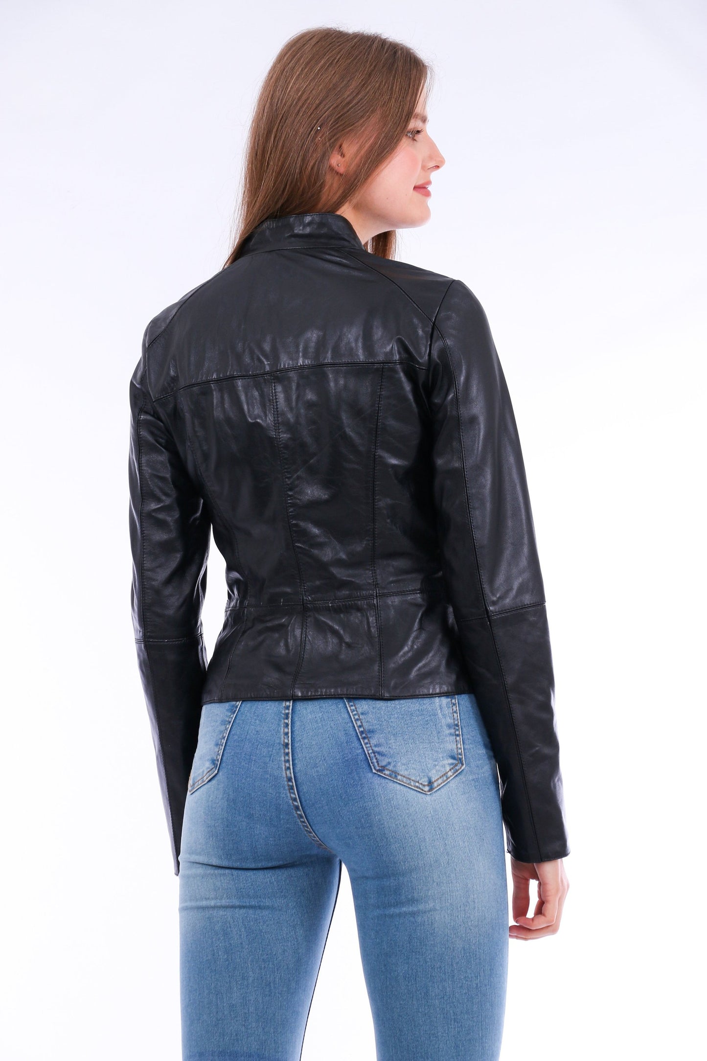 Venici Leather Biker Jacket Sangria Iapetus