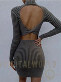 Malika Knit Dress Azure Thanatos