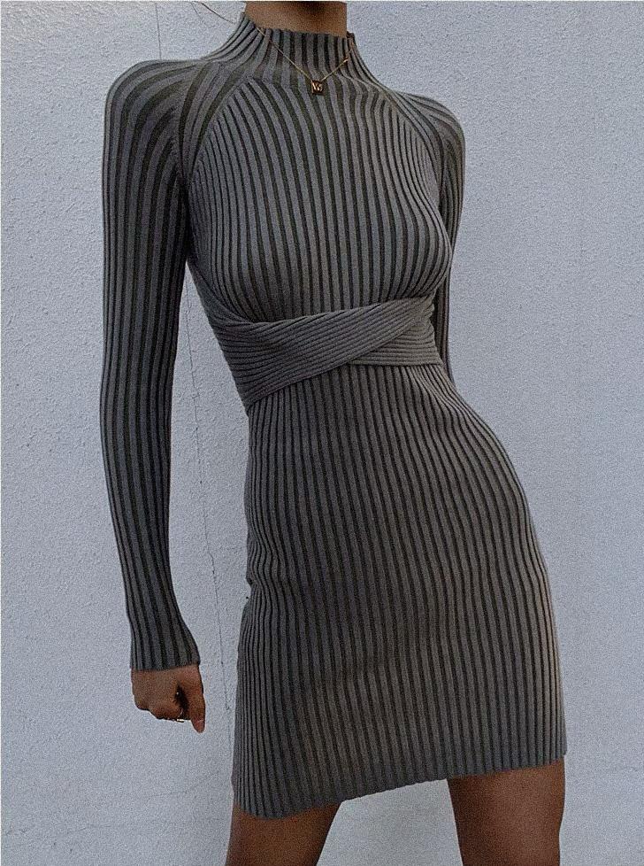 Malika Knit Dress Azure Thanatos