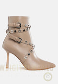 Jaunts Eyelets & Studs Harness Ankle Boots London Rag