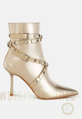 Jaunts Eyelets & Studs Harness Ankle Boots London Rag