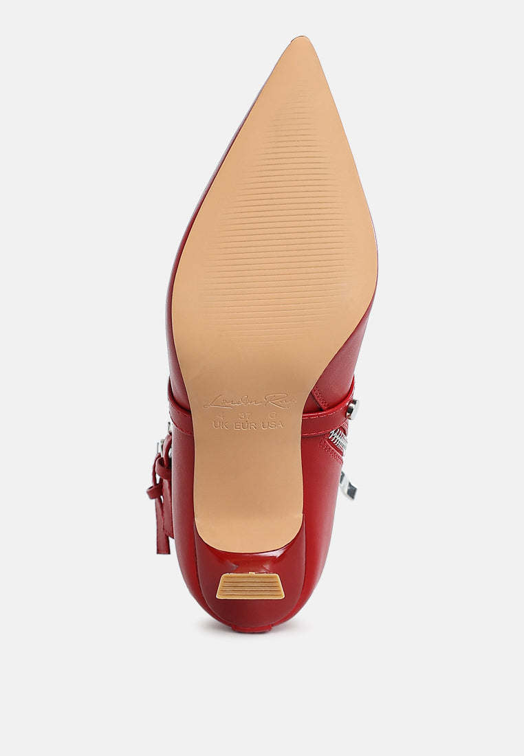 Jaunts Eyelets & Studs Harness Ankle Boots London Rag