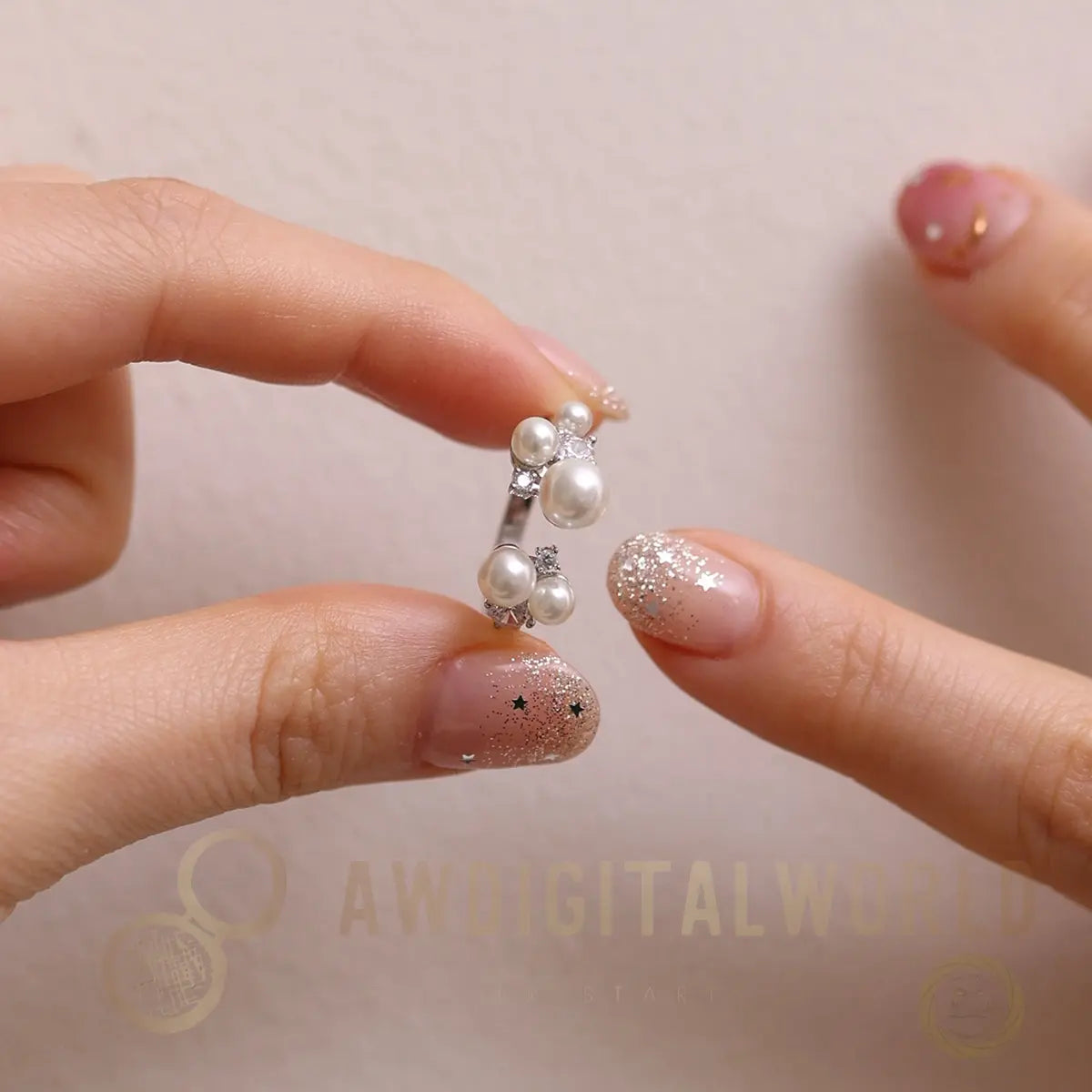 Pearl cubic ring Nabi London