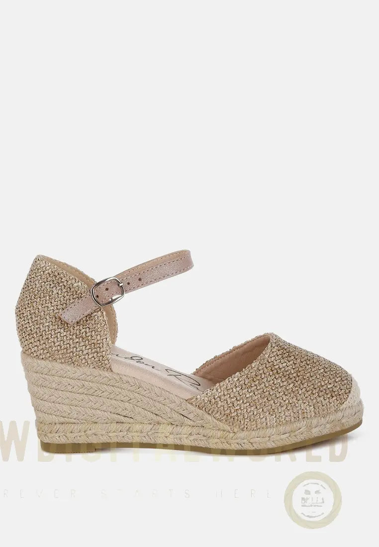 Kalista Raffia Woven Wedge Sandals London Rag