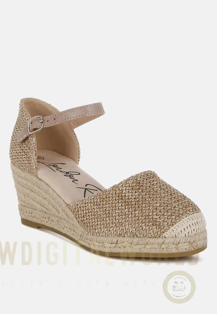 Kalista Raffia Woven Wedge Sandals London Rag