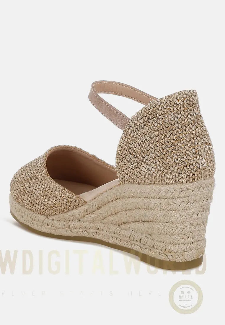 Kalista Raffia Woven Wedge Sandals London Rag