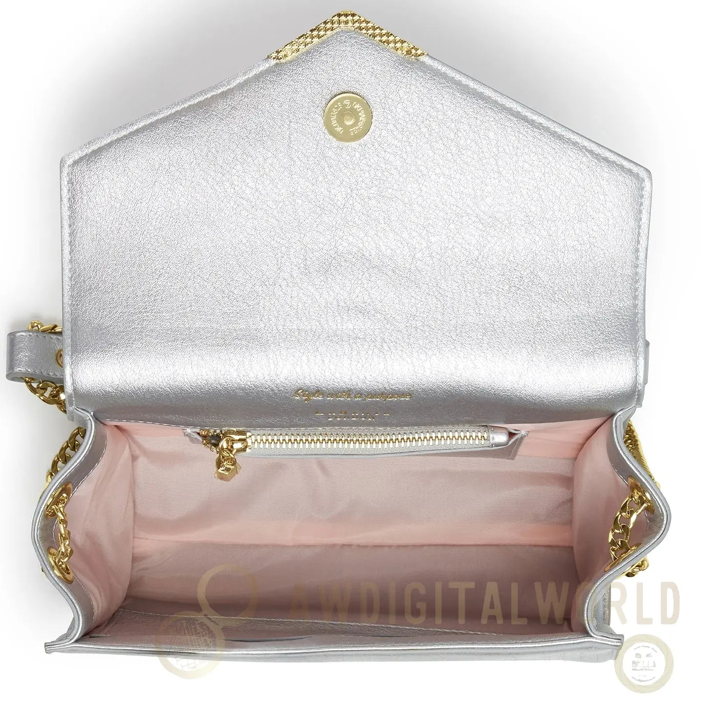 Kensington Silver Vegan Cross-Body Bag LaBante London