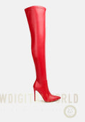 Gush Over Knee Heeled Boots-5