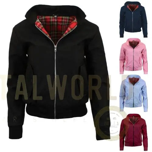 Ladies Classic Vintage Harrington Jacket - Made in UK Urban Road