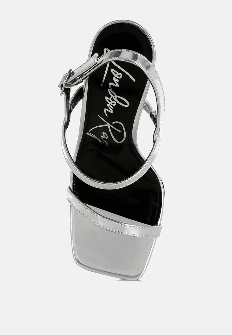 Ladra Metallic Fantasy Wedge Heel Sandals London Rag