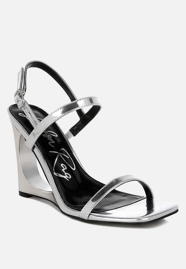 Ladra Metallic Fantasy Wedge Heel Sandals London Rag