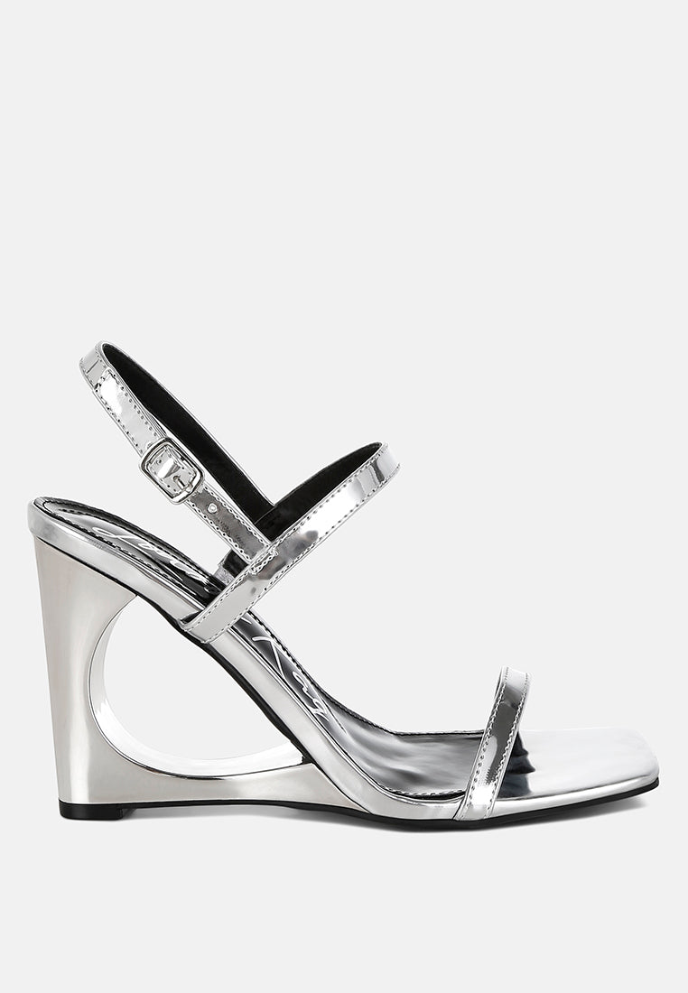 Ladra Metallic Fantasy Wedge Heel Sandals London Rag