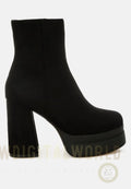 Maltese Soft Microfiber Block Heel Boots-0