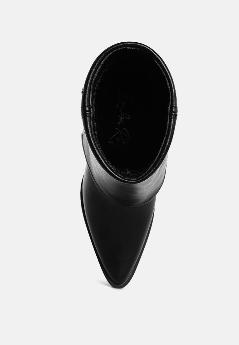 Mariachi Stud Embellished Foldover Boots-3