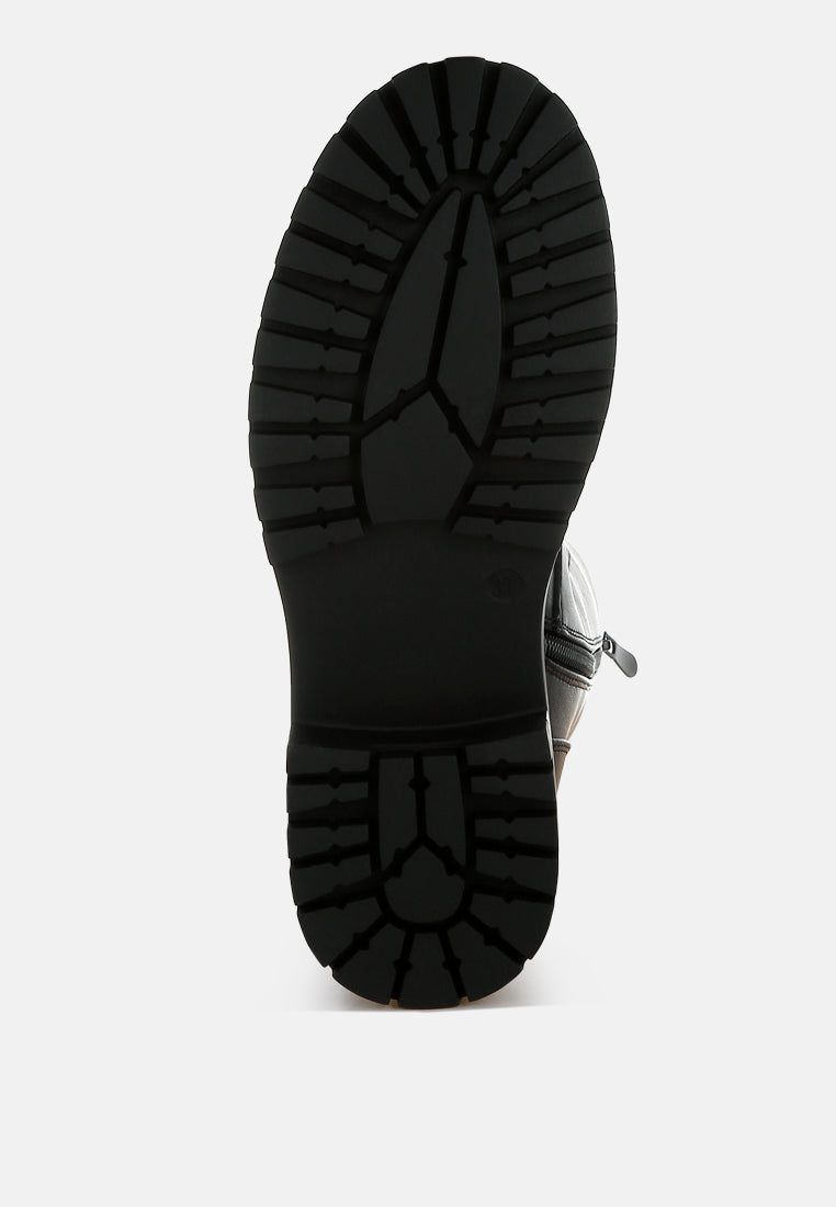 Nimba Rhinestone jewelled Chunky Boots-1