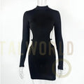 Women's Fashion Midriff Outfit Sheath Dress Carmine Juneberry