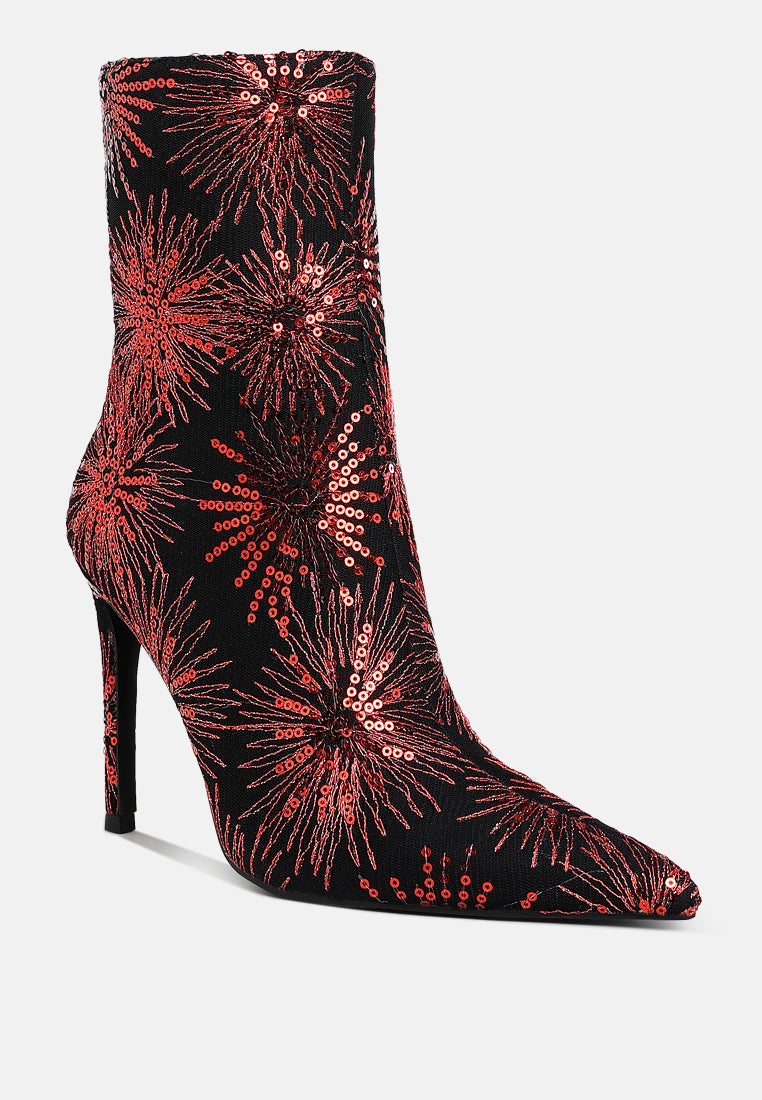 Oleander Sequin Embellished Stiletto Boots-2