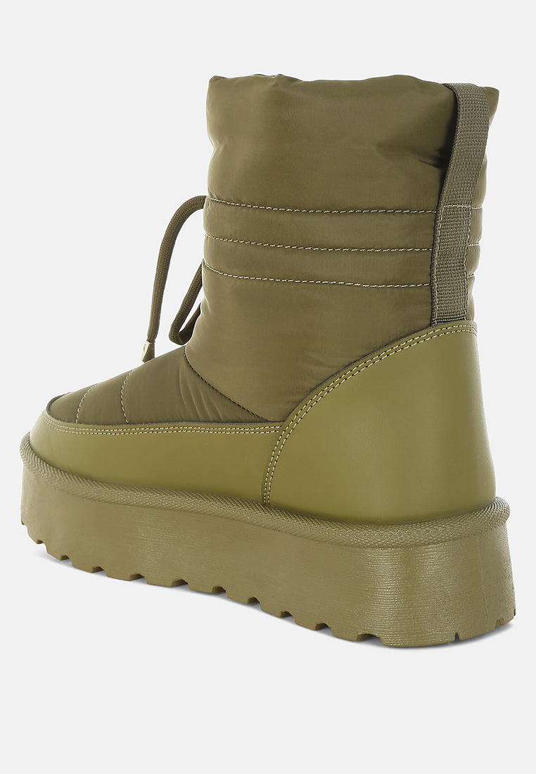 Pacos High Ankle Chunky Snow Boots London Rag