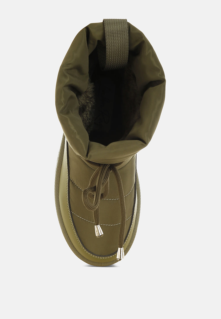 Pacos High Ankle Chunky Snow Boots London Rag