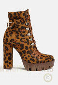 Palmetto Snake Skin Ankle Boots London Rag