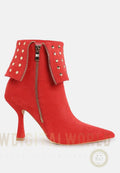 Piccini Stud Embellished Foldover Boots-0