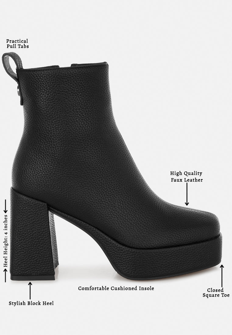 Poulin Faux Leather Chelsea Boots-4