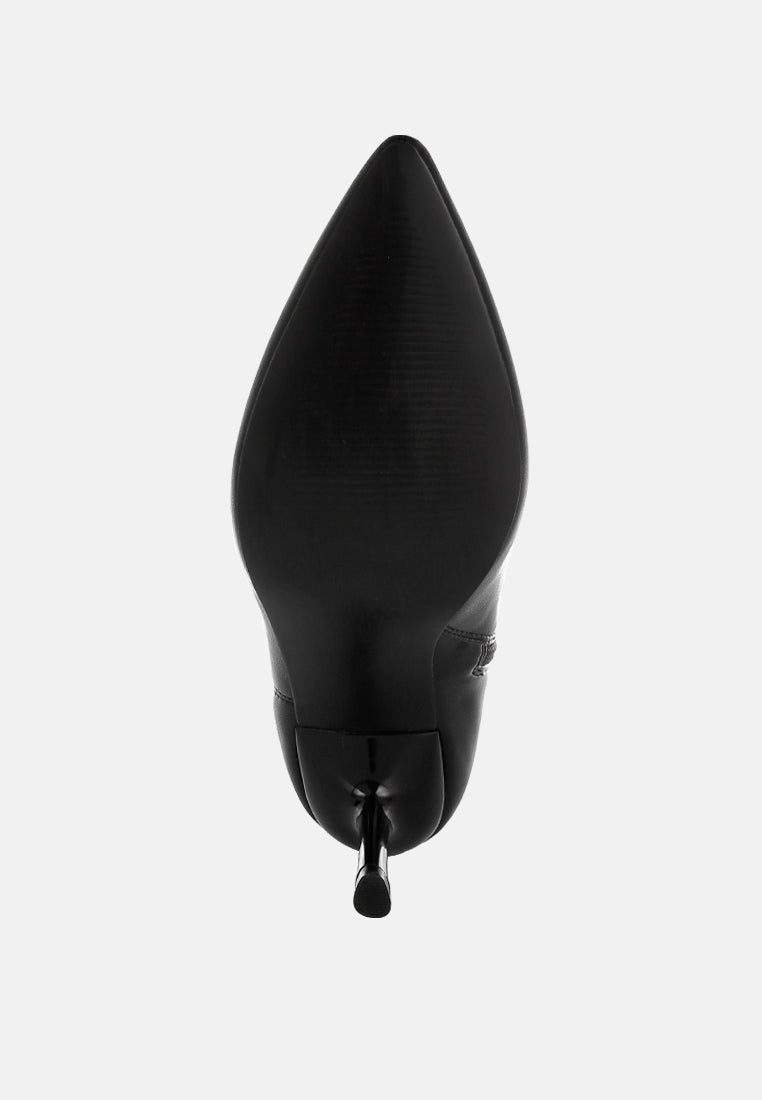 Pumila Stiletto Heel Sock Boots-1