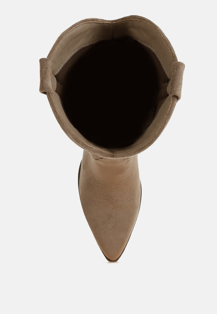 Rancher Microfiber Long Cowboy Boots London Rag