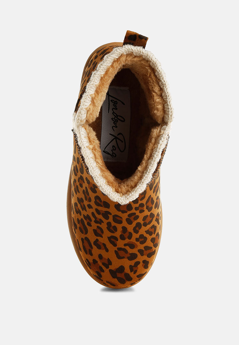 Rochas Leopard Print Snow Boots-3