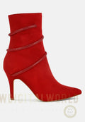 Roda Rhinestone Wrap-Around Stiletto Boots London Rag
