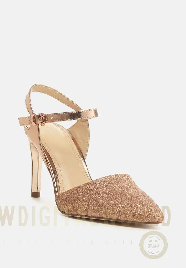 Sha Ankle Strap Slingback Stiletto Heel Sandals London Rag