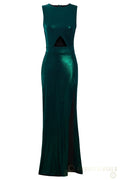 Green Cut Out Side Dress Sarvin