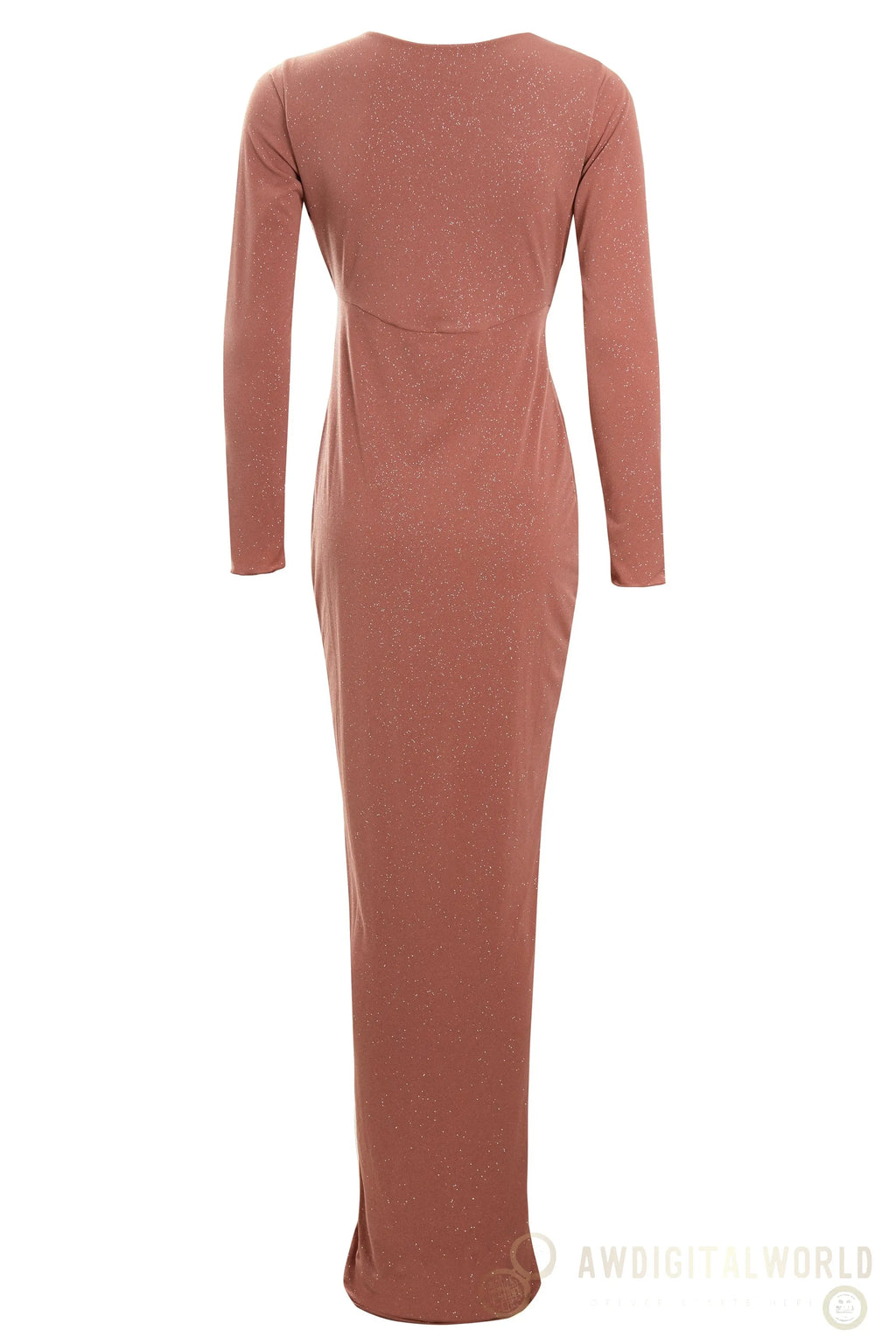Rose Gold Twist Knot Front Dress Sarvin