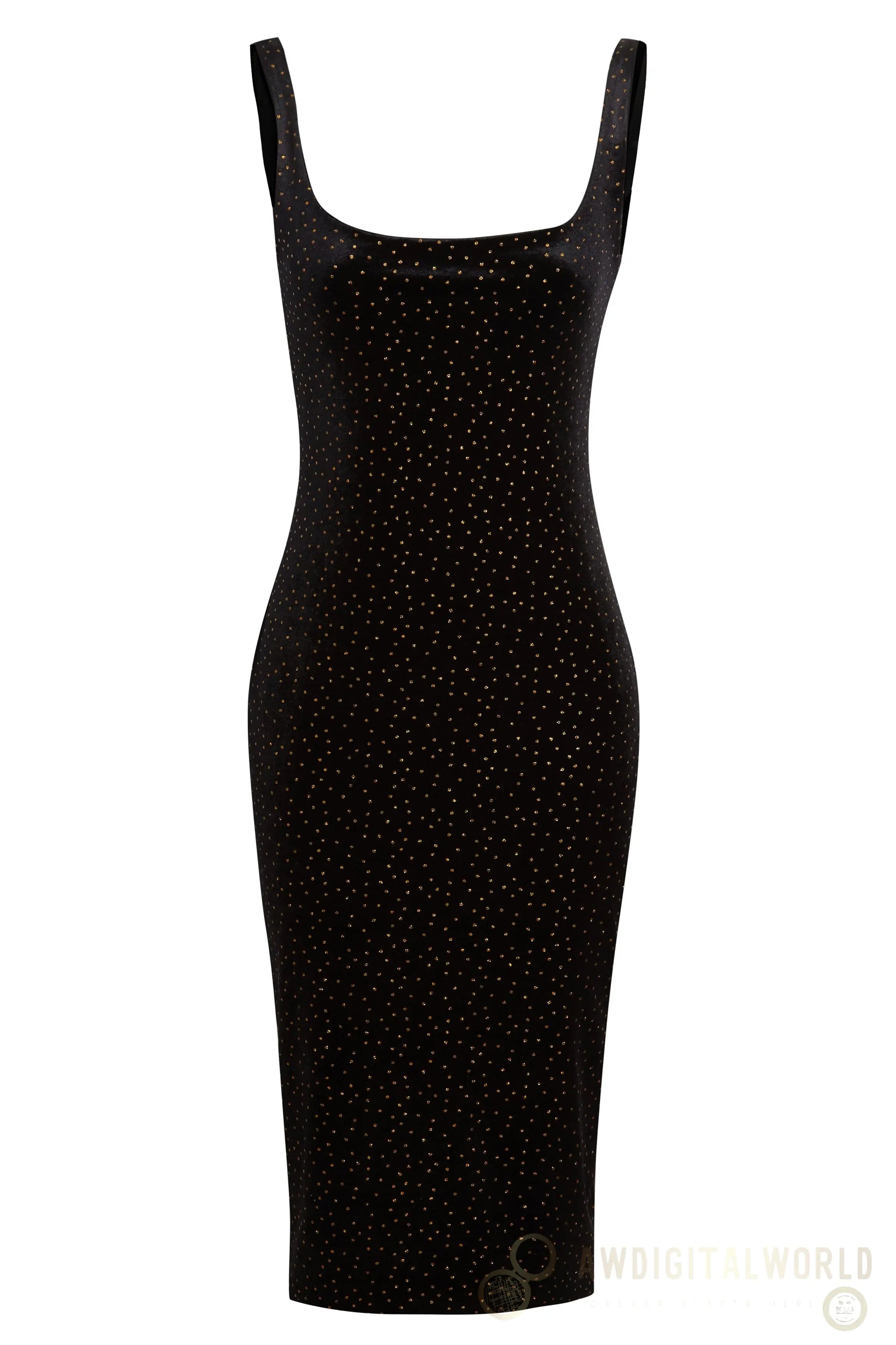 Black Polka Dot Dress Sarvin