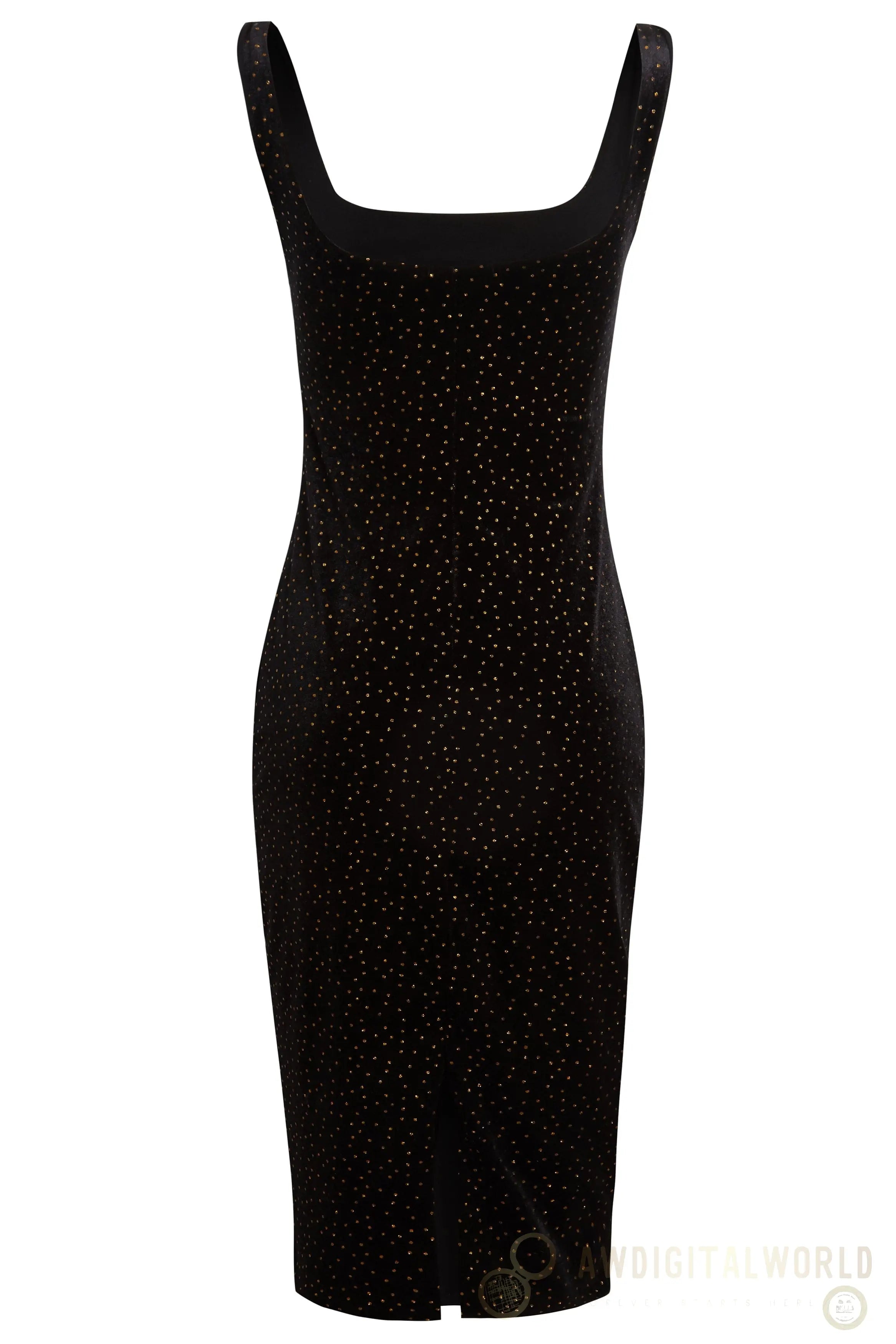 Black Polka Dot Dress Sarvin