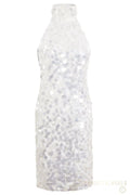 White Backless Mini Dress Sarvin