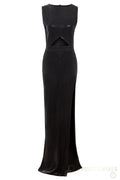 Black Cut-Out Maxi Dress Sarvin