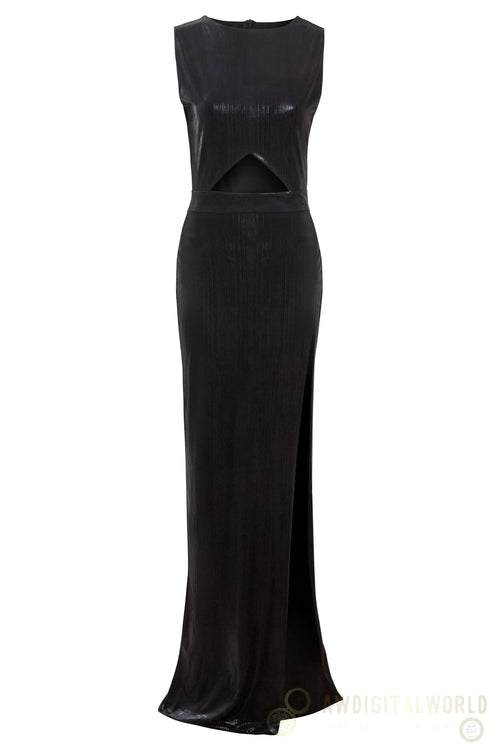 Black Cut-Out Maxi Dress Sarvin